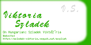 viktoria szladek business card